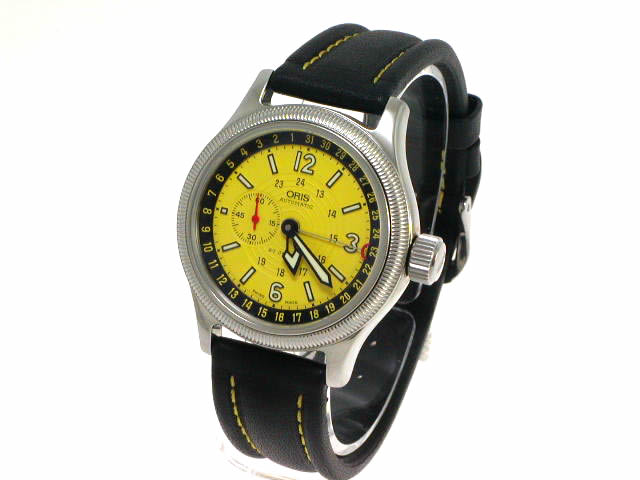 ミリタリウォッチ　ノーロゴ 36mm ビッグクラウン自動巻き キャンティーン 絶盤 オリス ビッグクラウン コマンダー 36mm 644 7482GWF 自動巻