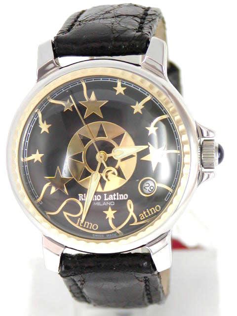 Ritmo Latino 腕時計 シルバー 星柄文字盤 リトモ ラティーノ ステラ ラージ ブラック D3EL30GS Ritmo latino