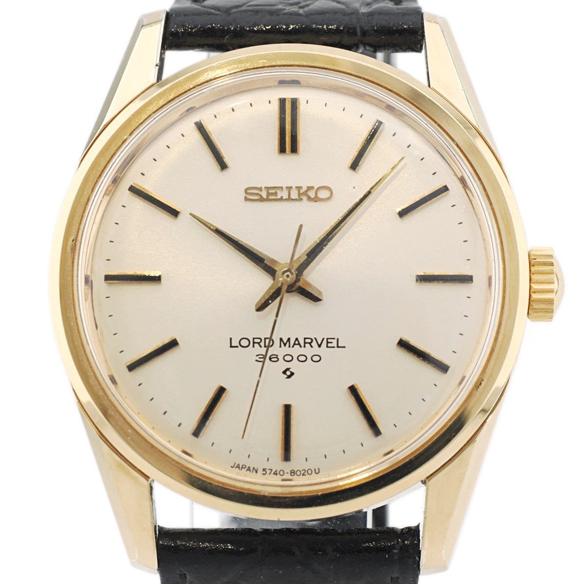 セイコー ロードマーベル 36000 5740-8000 金メッキ SEIKO尾錠 手巻 OH