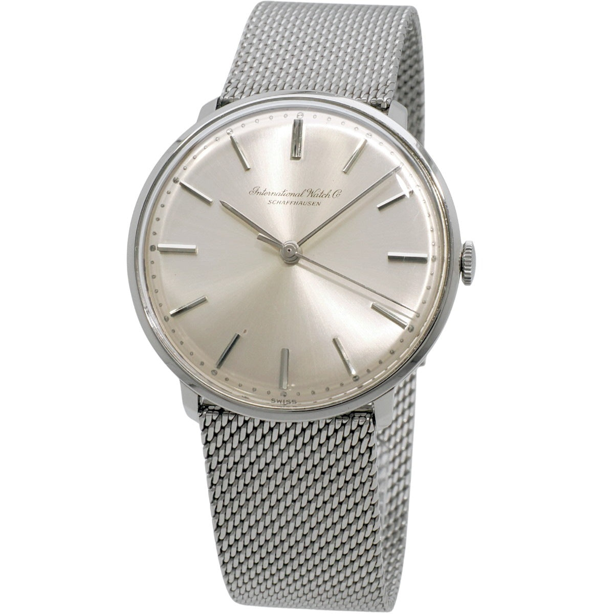 IWC Ref.1410 純正メッシュブレスレット Cal.402 手巻き OH済 1967年製