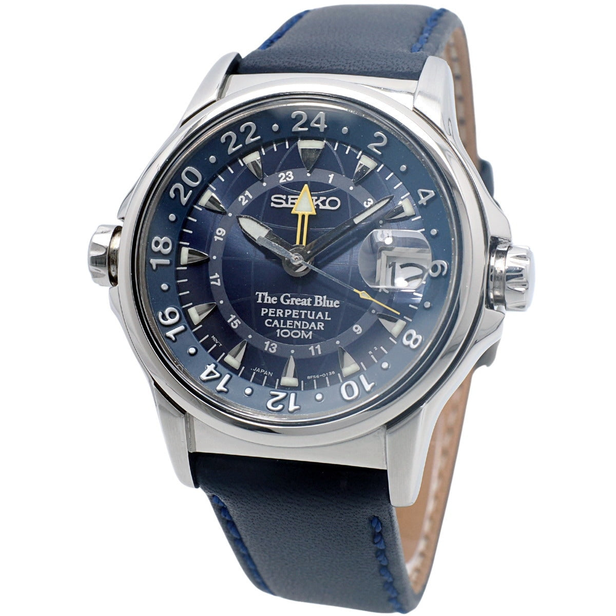 セイコー The Great Blue パーペチュアルカレンダー GMT 8F56-0130
