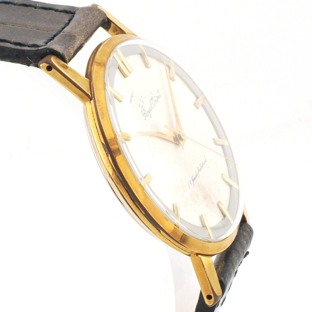 ロイヤルオリエント 金張りケース ステンレス裏蓋 I.114700 手巻 1960年代