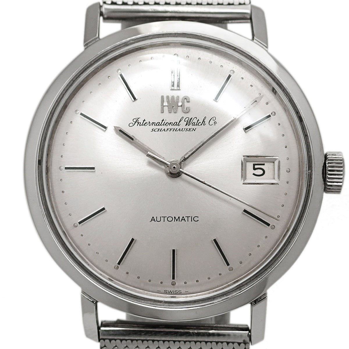 IWC Ref.1818 Cal.8541B 自動巻 OH済 純正メッシュブレス 1971年製 International Watch Co
