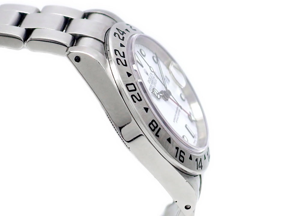 ロレックス エクスプローラーⅡ Ref.16570 白文字盤 Cal.3185 自動巻 OH済 1999年製 USED Rolex
