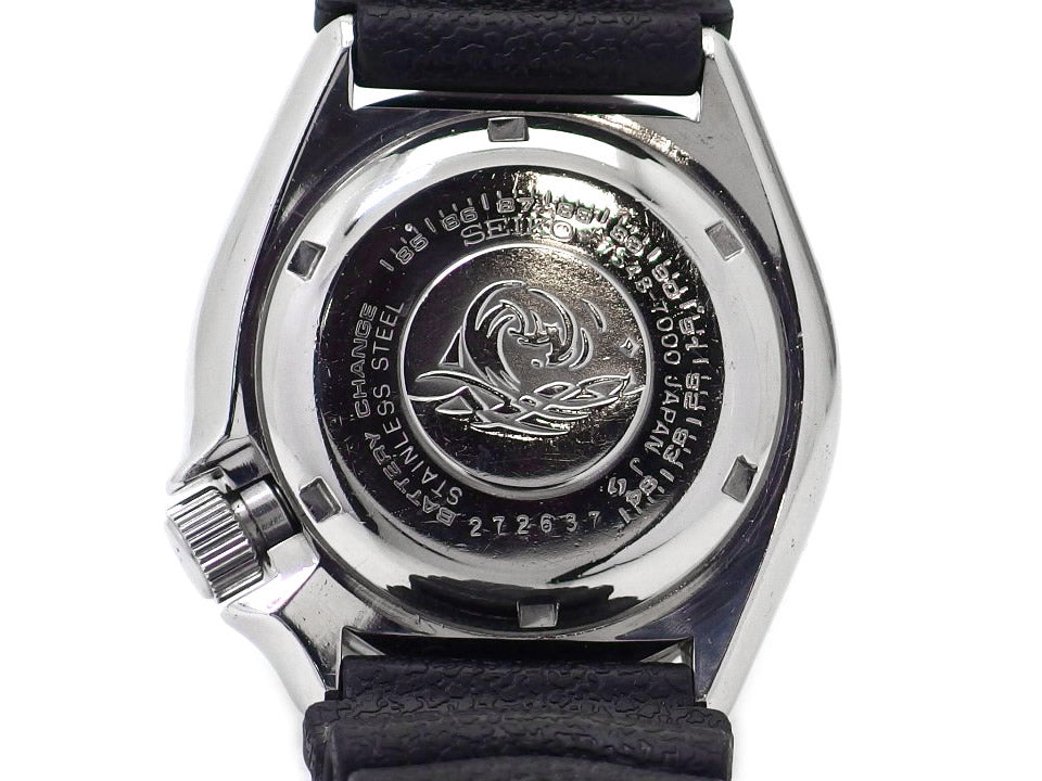 セイコー ダイバー 150m 7548-7000 黒文字盤 クオーツ OH済 昭和57年/1982年製 Seiko
