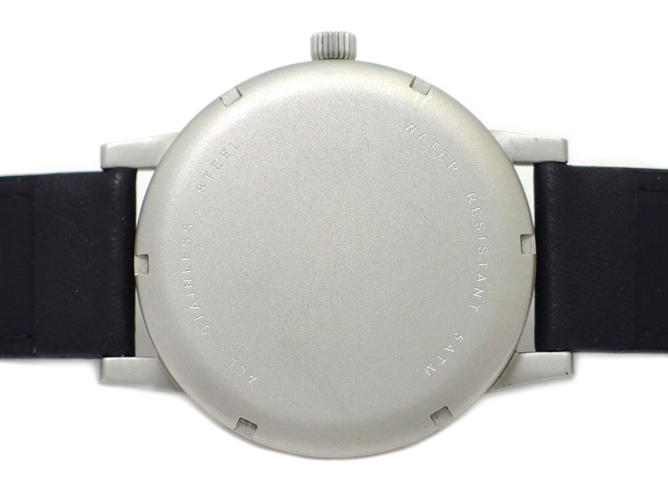 ラコ クオーツ デイト 42mm パイロットウォッチ 復刻 ロゴ無しモデル USED