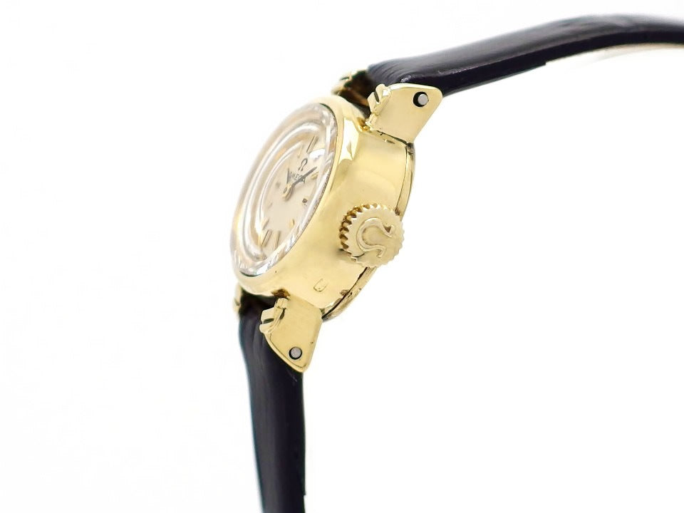 オメガ 511149 プリズム風防 18K Cal.650 手巻 レディース OH済 1966年製