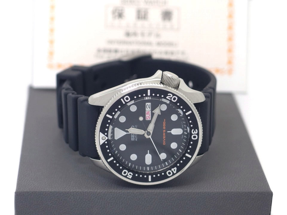 セイコー ダイバーズ 200m SKX007KC 7S26-0020 黒ベゼル 自動巻 逆輸入 2017年購入品 USED