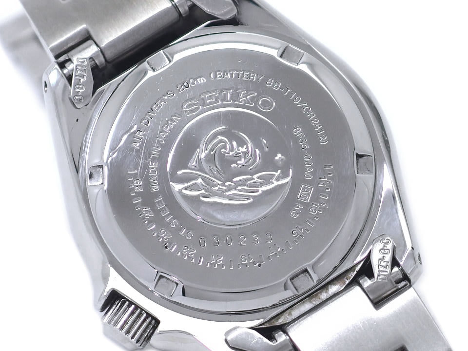 セイコー ダイバー SCUBA 200m 8F35-00A0 純正ブレスレット パーペチュアルカレンダー クオーツ USED Seiko
