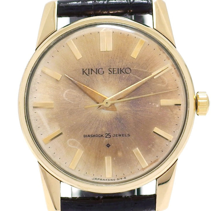 キングセイコー 1st 15034 14K金張り SD文字盤 25石 手巻 OH済 昭和37年/1962年製 Seiko