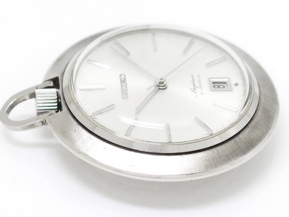 セイコー スカイライナー 懐中時計 6102-0010 Cal.6102A 21石 手巻 OH済 昭和45年/1970年製 Seiko