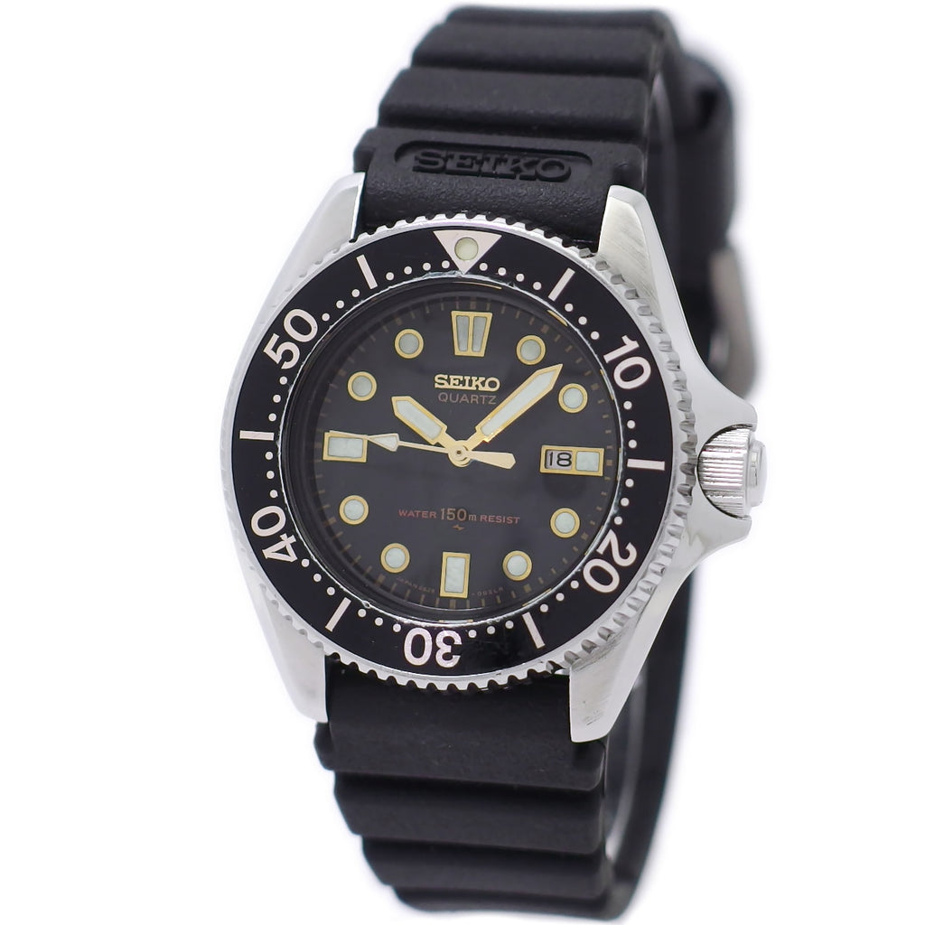 セイコー ダイバー 150m レディース 2625-0010 黒文字盤 ガラス交換済 クオーツ 昭和57年/1982年製 USED Seiko