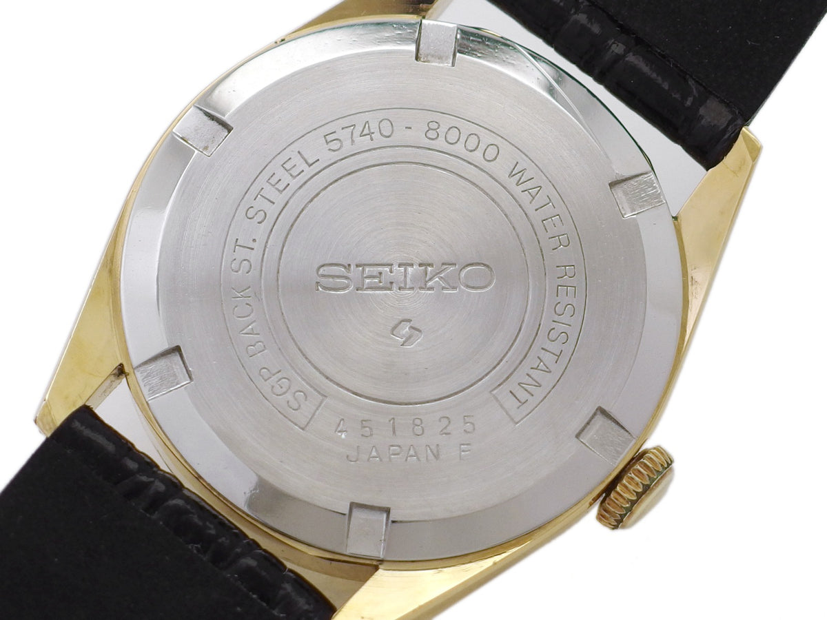セイコー ロードマーベル 36000 5740-8000 金メッキ 絹目文字盤 アラビアインデックス 手巻 OH済 昭和49年/1974年製 Seiko