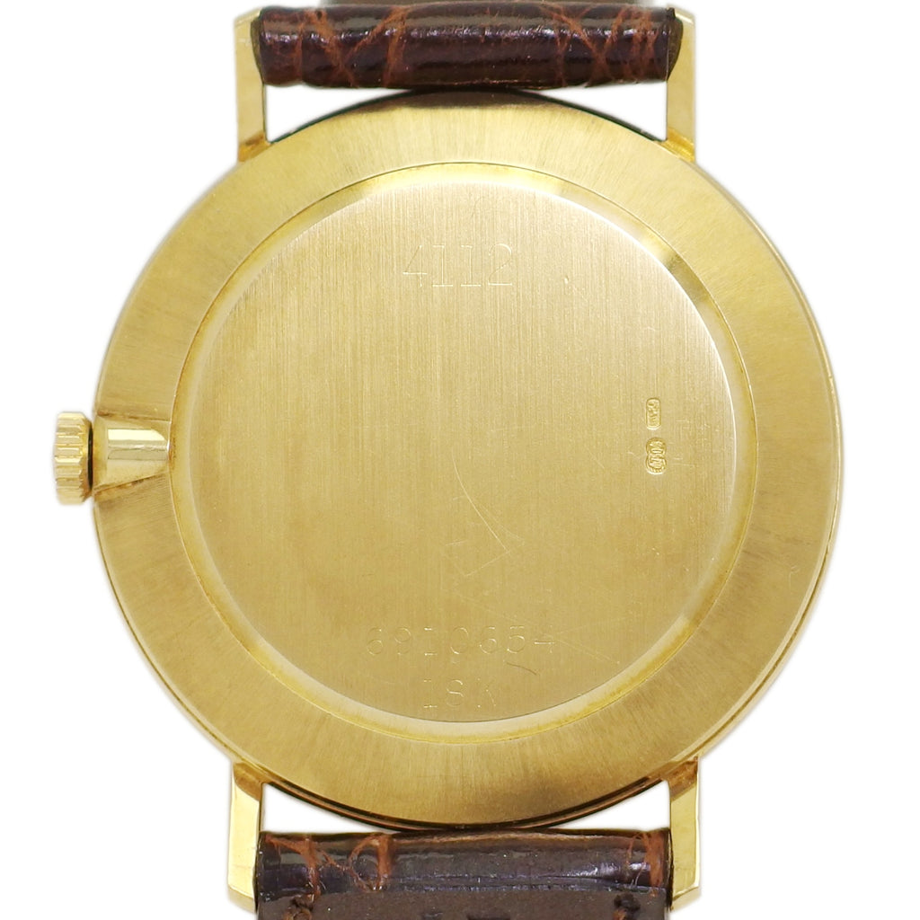 Rolex Cellini Men's Ref. 4112, 18K Solid Gold, Original Buckle, Cal. 1601, 19 Jewels, Manual Wind, Serviced, Made in 1981