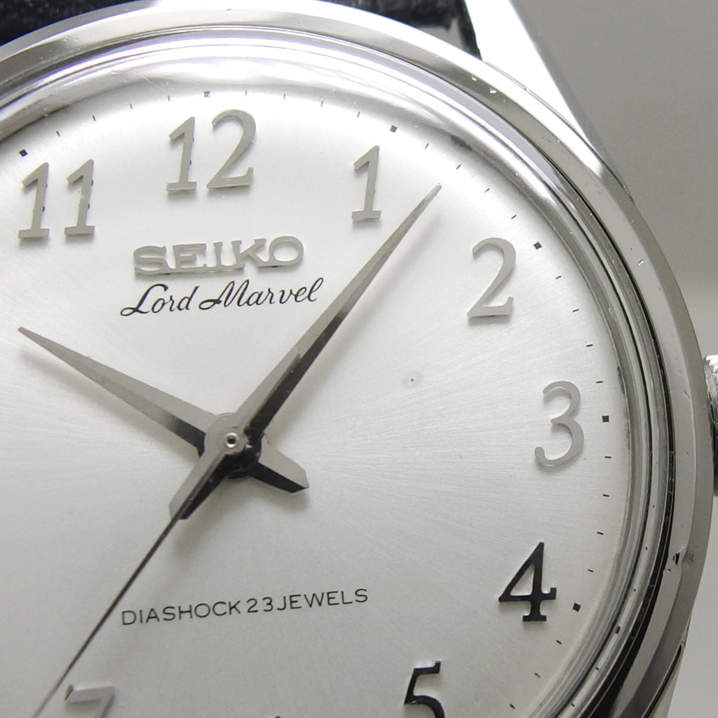 [Rare] Seiko Lord Marvel 5740-8000 Low-Beat, Full Arabic Numerals, Cal.5740B, 23 Jewels, Manual Wind, Overhauled, Manufactured in 1967 (Showa 42)