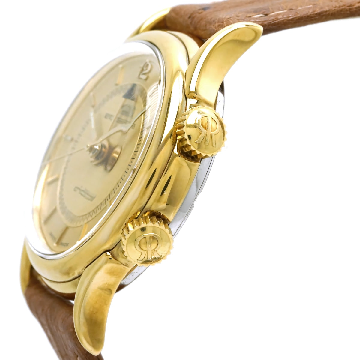 Revue Thommen Cricket 7922001 Gold-Plated with Alarm Function, Cal. AS1930, 17 Jewels, Manual-Wind, Serviced, Pre-owned