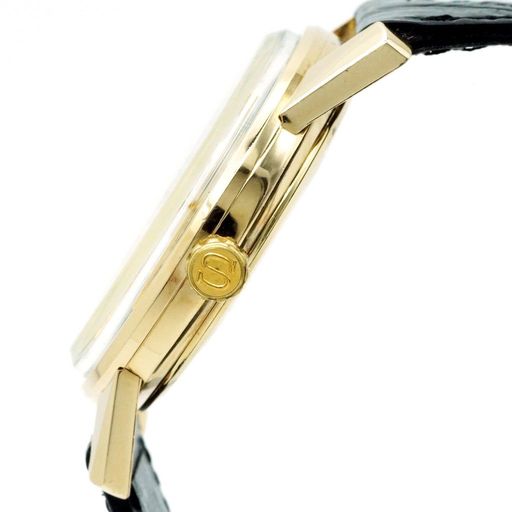 King Seiko Second Model Late Period 44-2000 Gold-Plated SEIKO Medallion Cal.44A Manual-Wind, Serviced, Manufactured in 1968 (Showa 43)