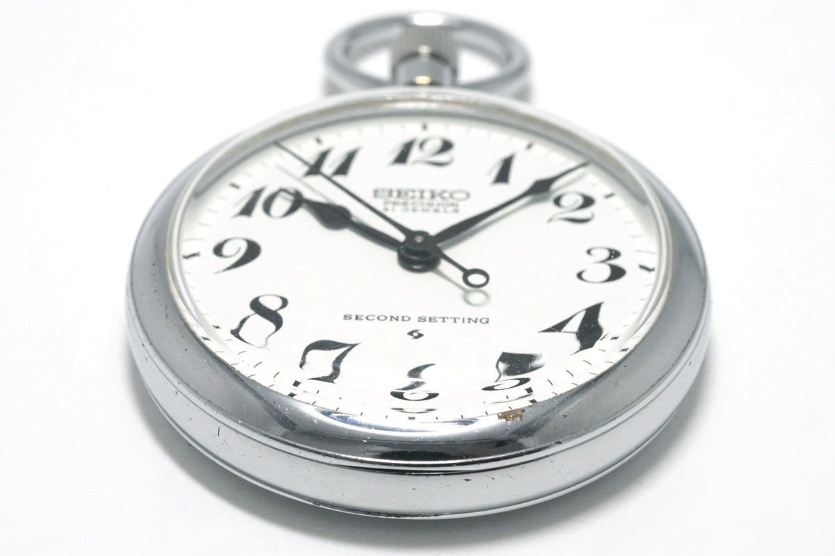 セイコー プレシジョン 懐中時計 6110-0010 Cal.6110A 21石 手巻 OH済 昭和47年/1972年製 Seiko