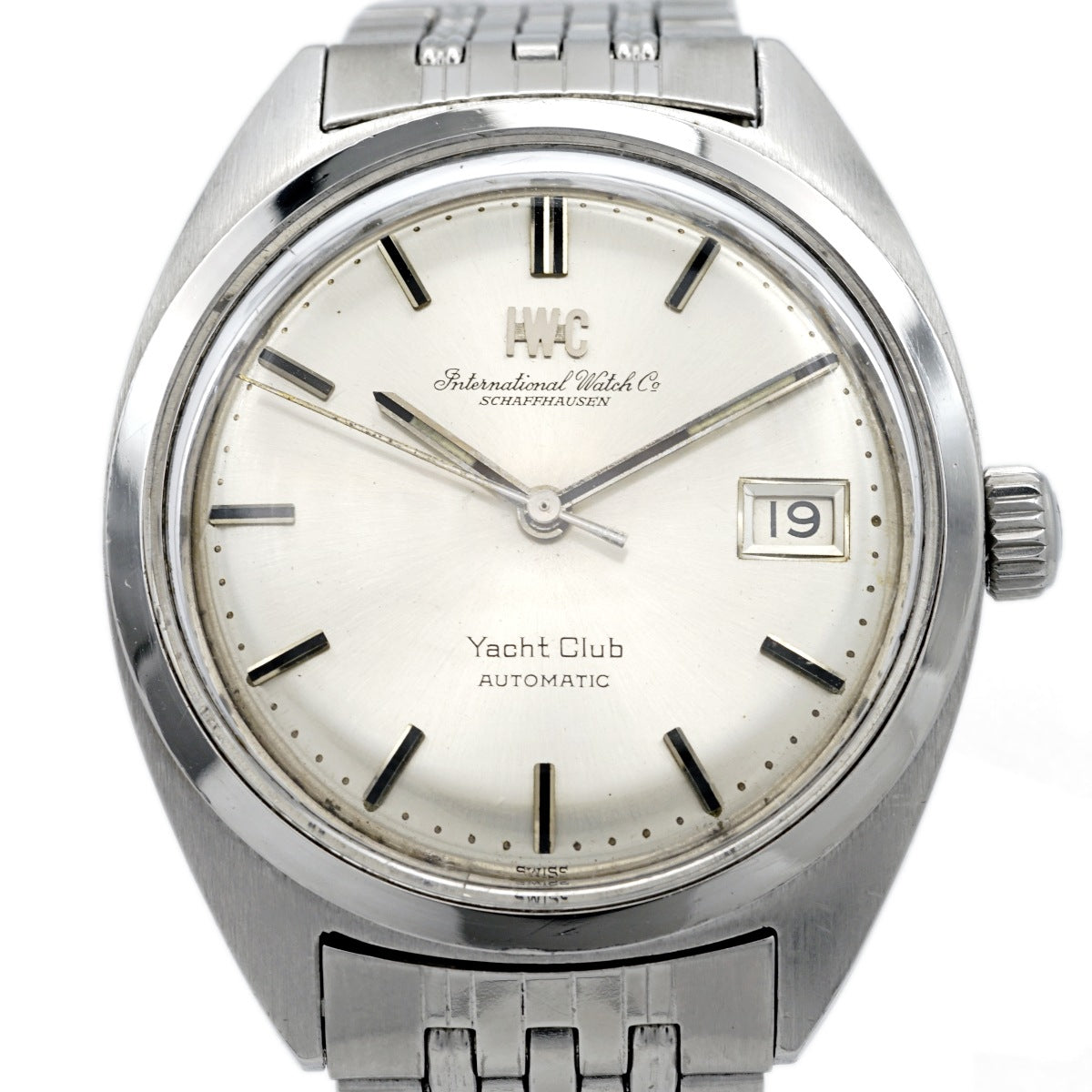 IWC ヨットクラブ 魚リューズ 純正ブレスレット Cal.8541B 自動巻 OH済 1973年製