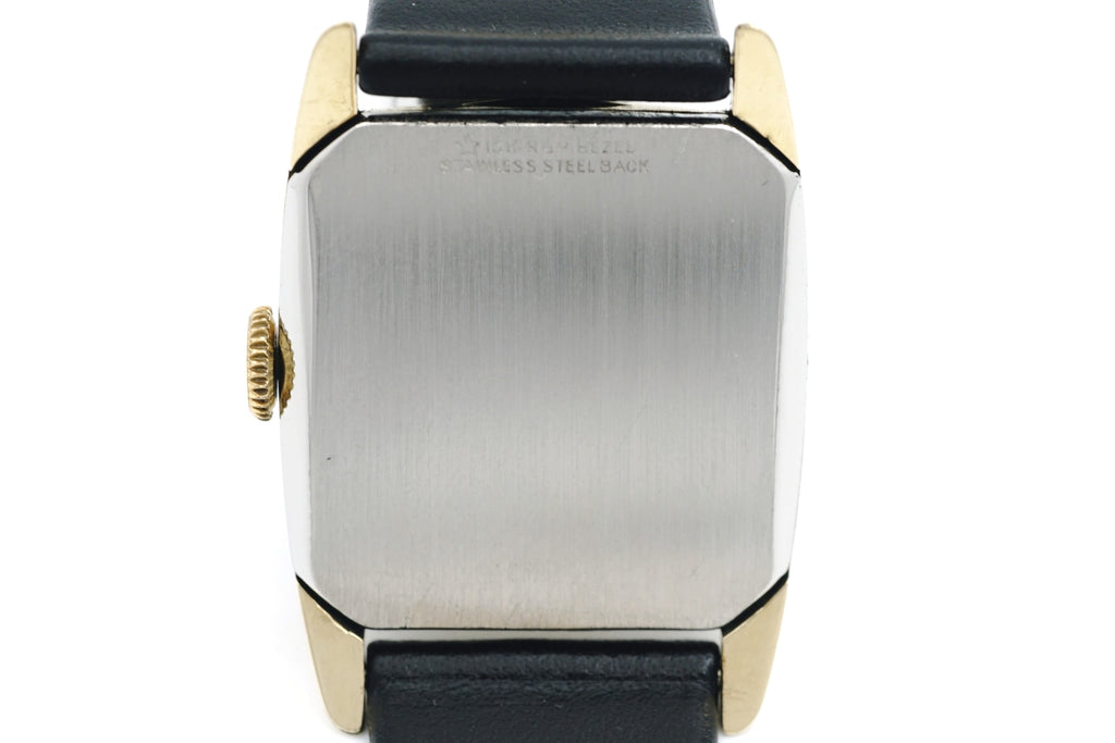 Elgin Ref. 6736, USA-made, gold-plated, domed crystal, Cal. 683, manual wind, O/H, circa 1954