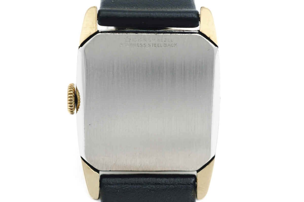 Elgin Ref. 6736, USA-made, gold-plated, domed crystal, Cal. 683, manual wind, O/H, circa 1954