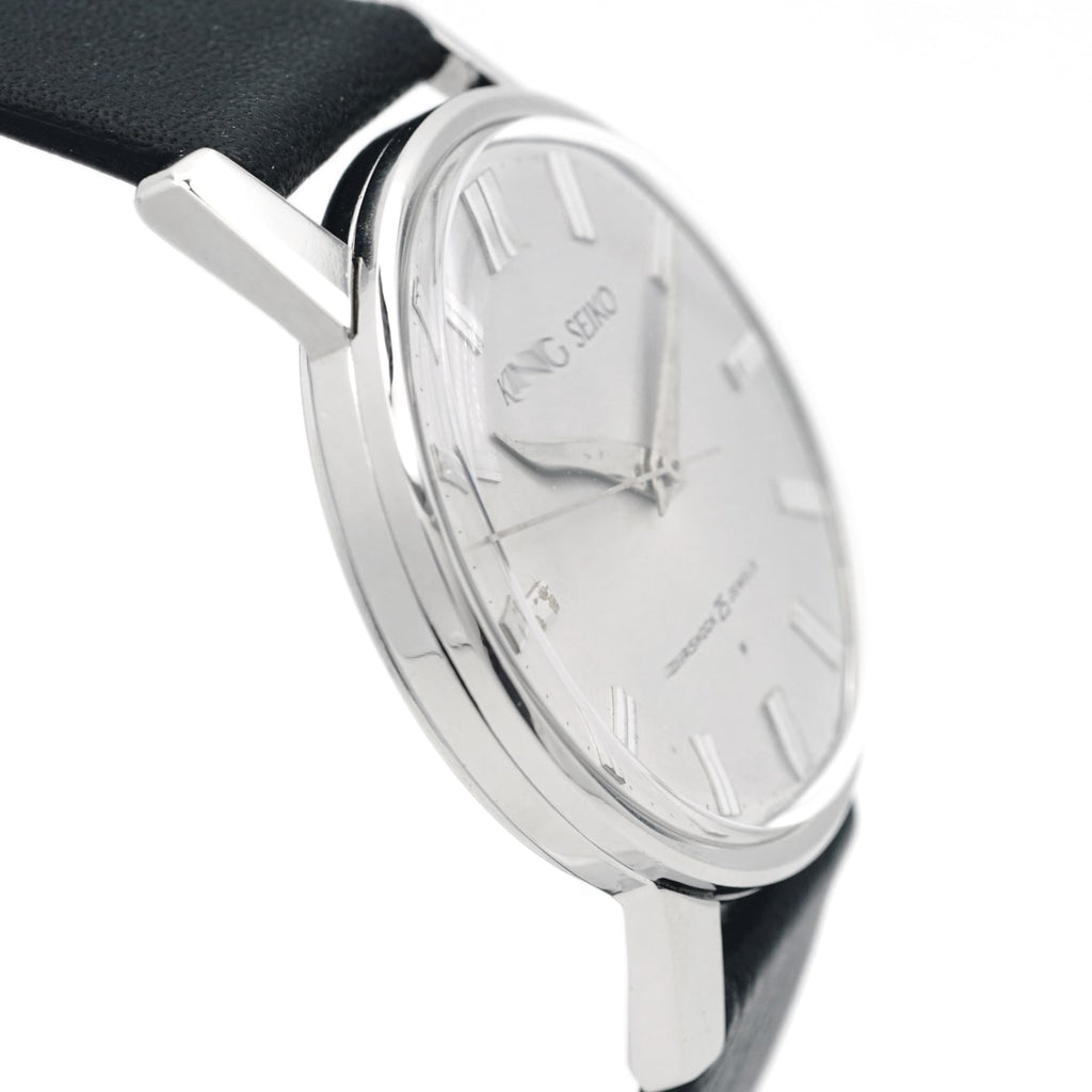 キングセイコー J14102E 1st ステンレス製 純正リューズ 25石 手巻 OH済 昭和38年/1963年製 Seiko