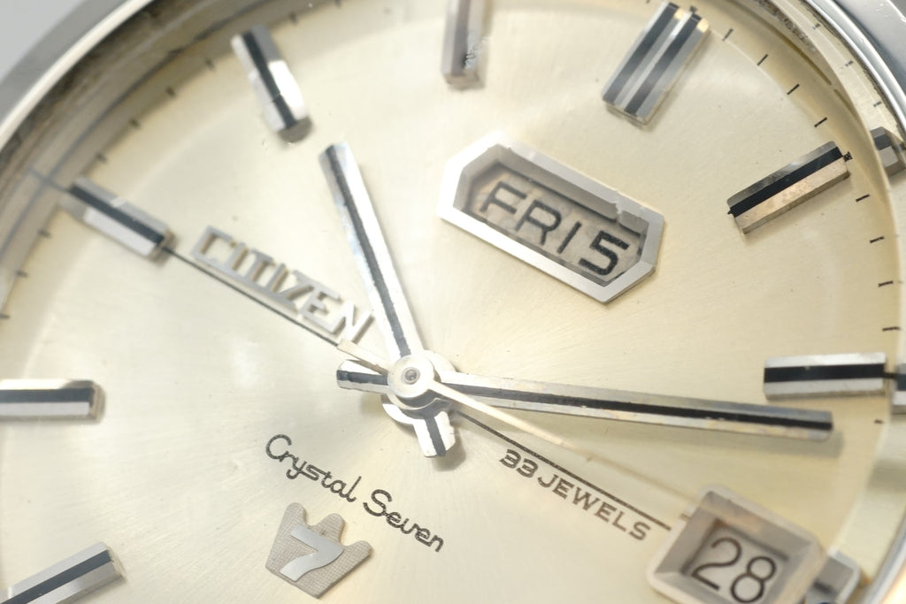 シチズン クリスタルセブン 33石 ACSS3010-Y 自動巻 OH済 昭和42年/1967年製 Citizen