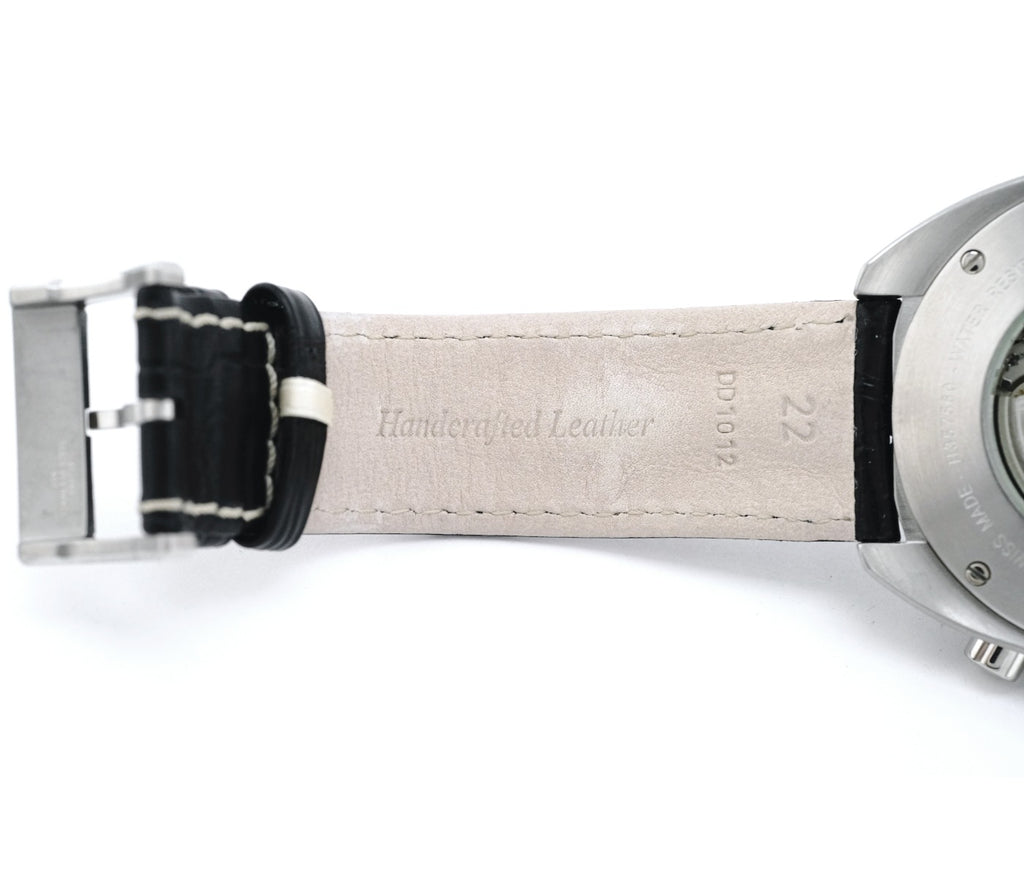ハミルトン パンユーロ クロノグラフ H357560 シルバー文字盤 裏スケルトン 自動巻 OH済 USED Hamilton