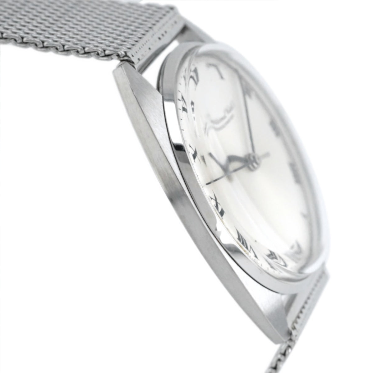IWC トノー型ケース ローマインデックス文字盤 純正メッシュブレスレット Cal.403 手巻き OH済 1976年製