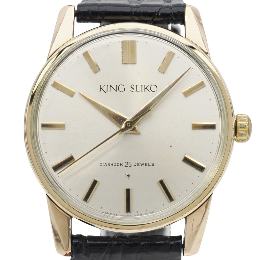 キングセイコー 1st後期 15034 AD文字盤 14金張り 25石 手巻 OH済 昭和37年/1962年製 Seiko