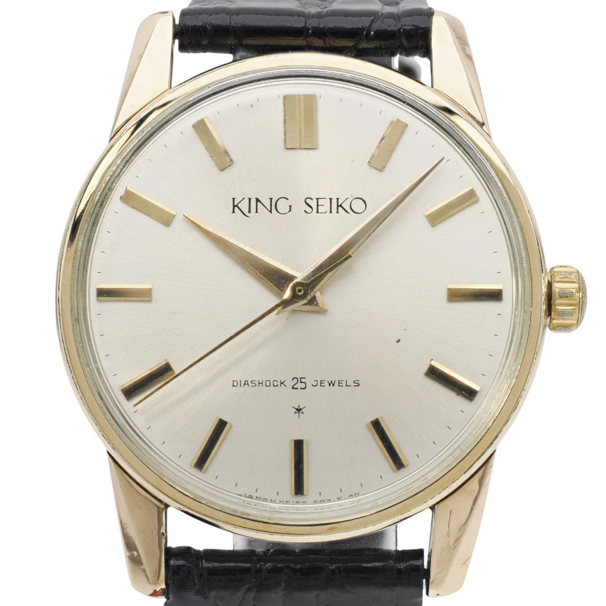キングセイコー 1st後期 15034 AD文字盤 14金張り 25石 手巻 OH済 昭和37年/1962年製 Seiko