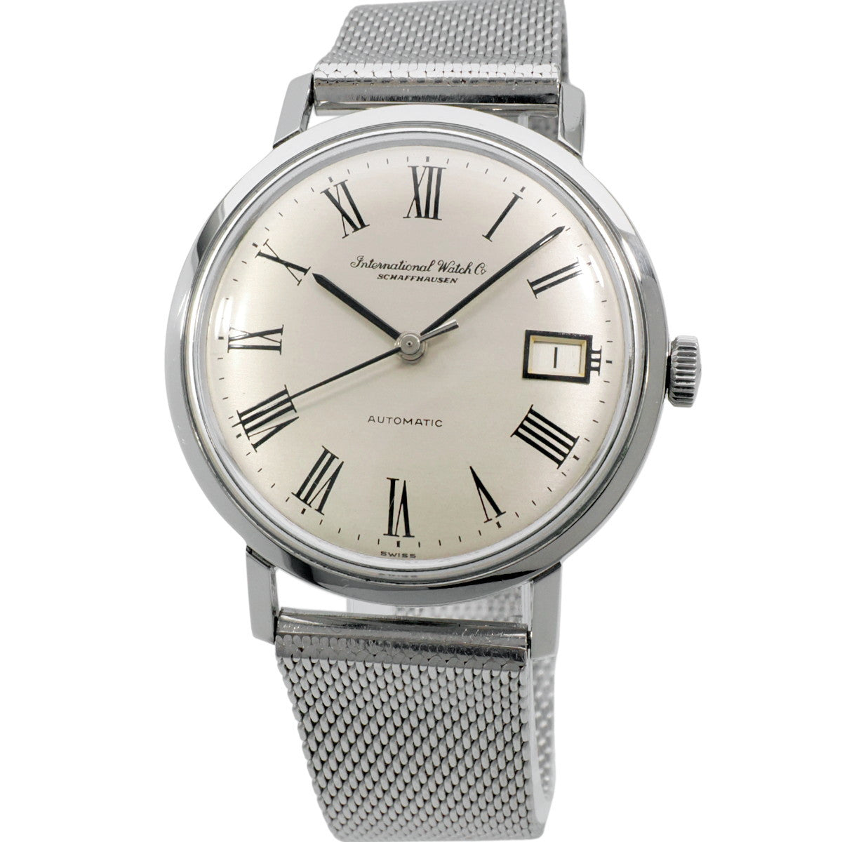 IWC Ref.818AD 純正メッシュブレス Cal.8541B 自動巻 OH済 1972年製 International Watch Co
