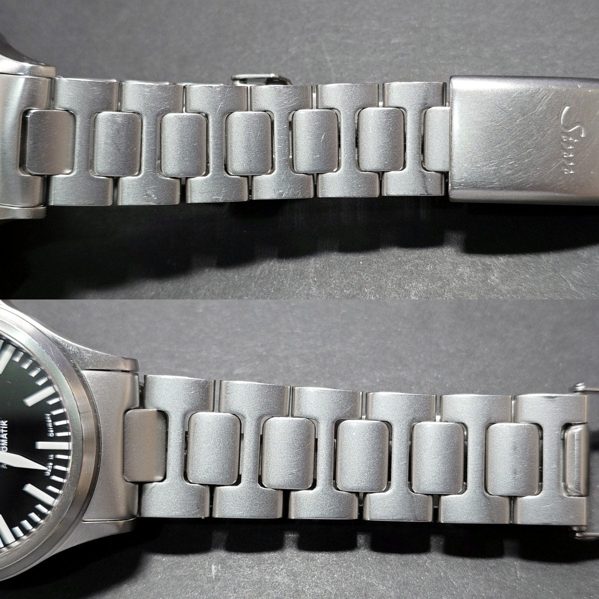 ジン 556 ブラック文字盤 バーインデックス SSブレス 自動巻 2000年代 USED Sinn