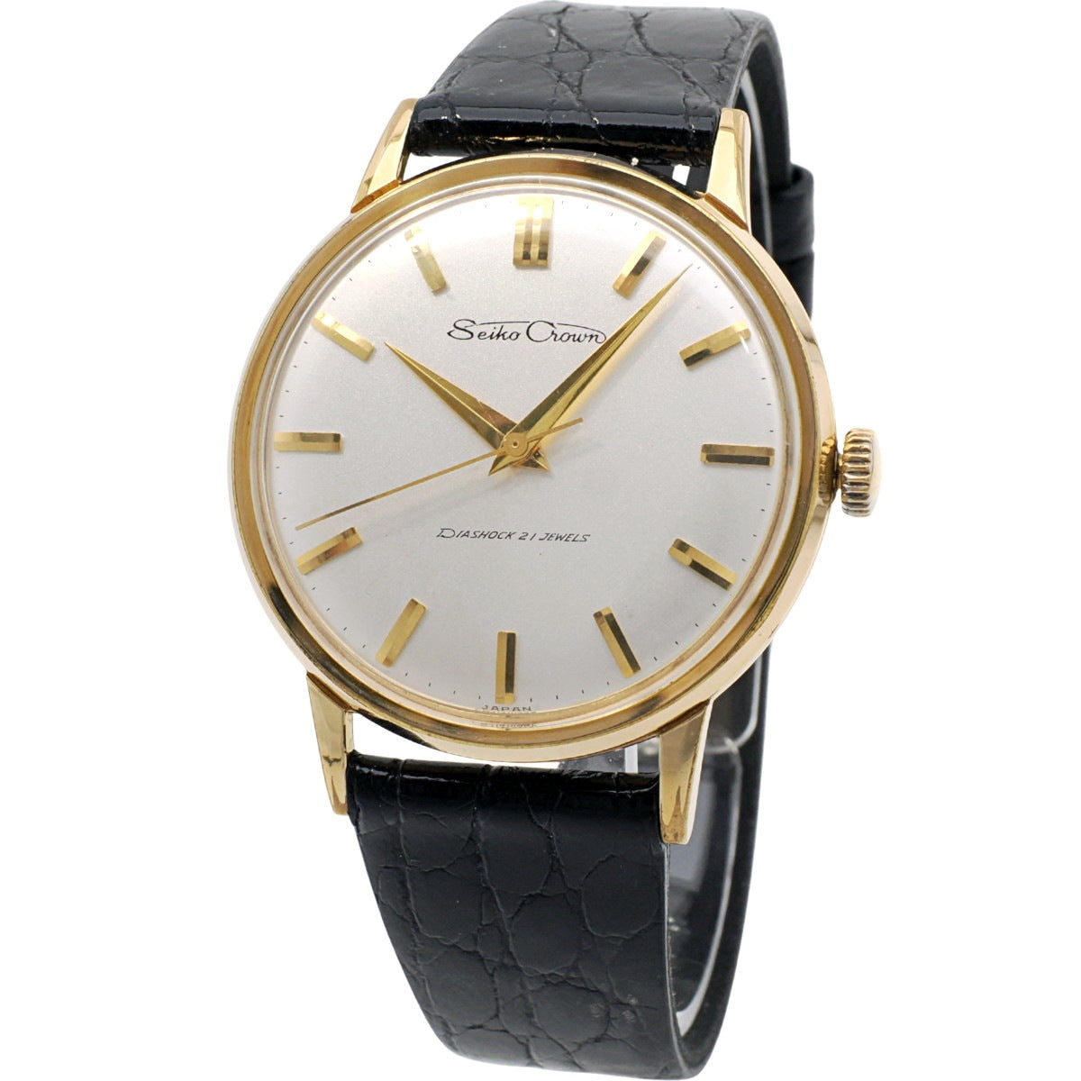 1960年製　SEIKO セイコークラウン　J14071 手巻き　19 セイコー クラウン J14071E 金メッキ Cal.560 21石 手巻 OH済 昭和37年