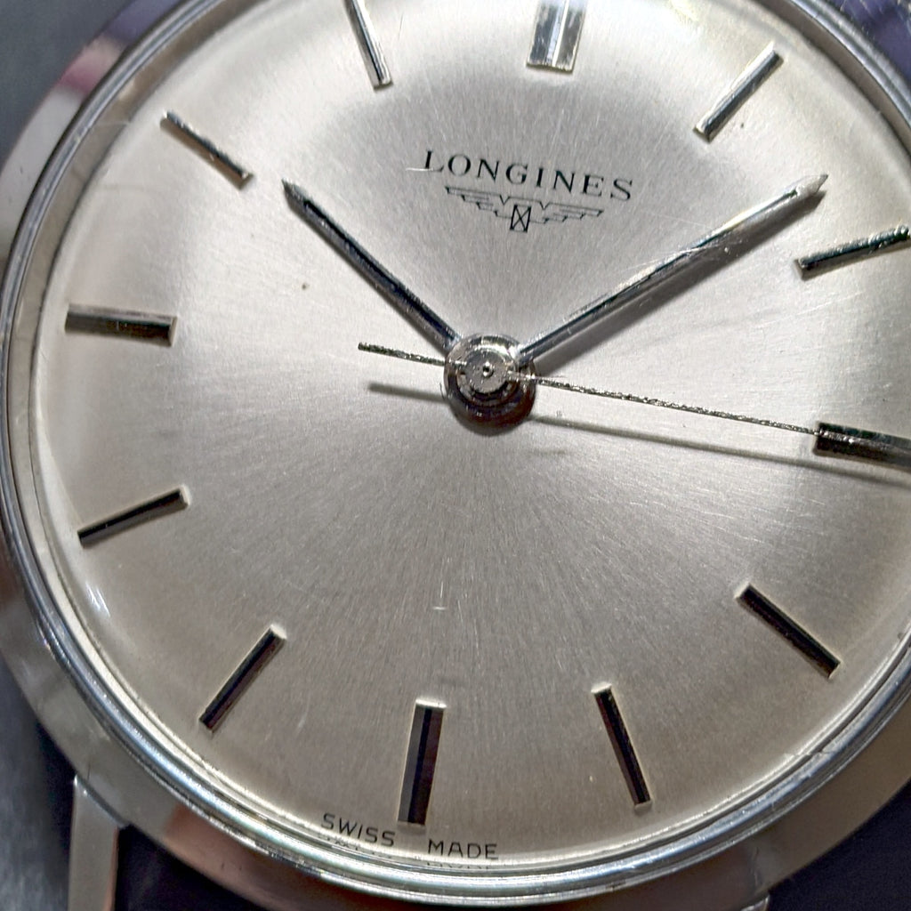 Longines Ref. 7839-4 Screw-back, with box, Cal. 284, 17 jewels, manual wind, serviced, 1967.