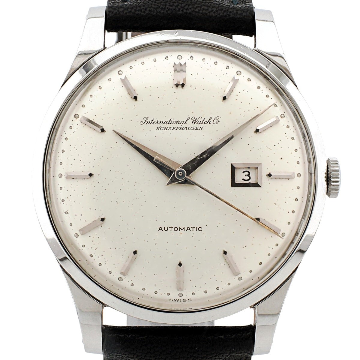 IWC Round Case, "Cross-eyed" Dial, Cal. 8531, Automatic, Serviced, 1963
