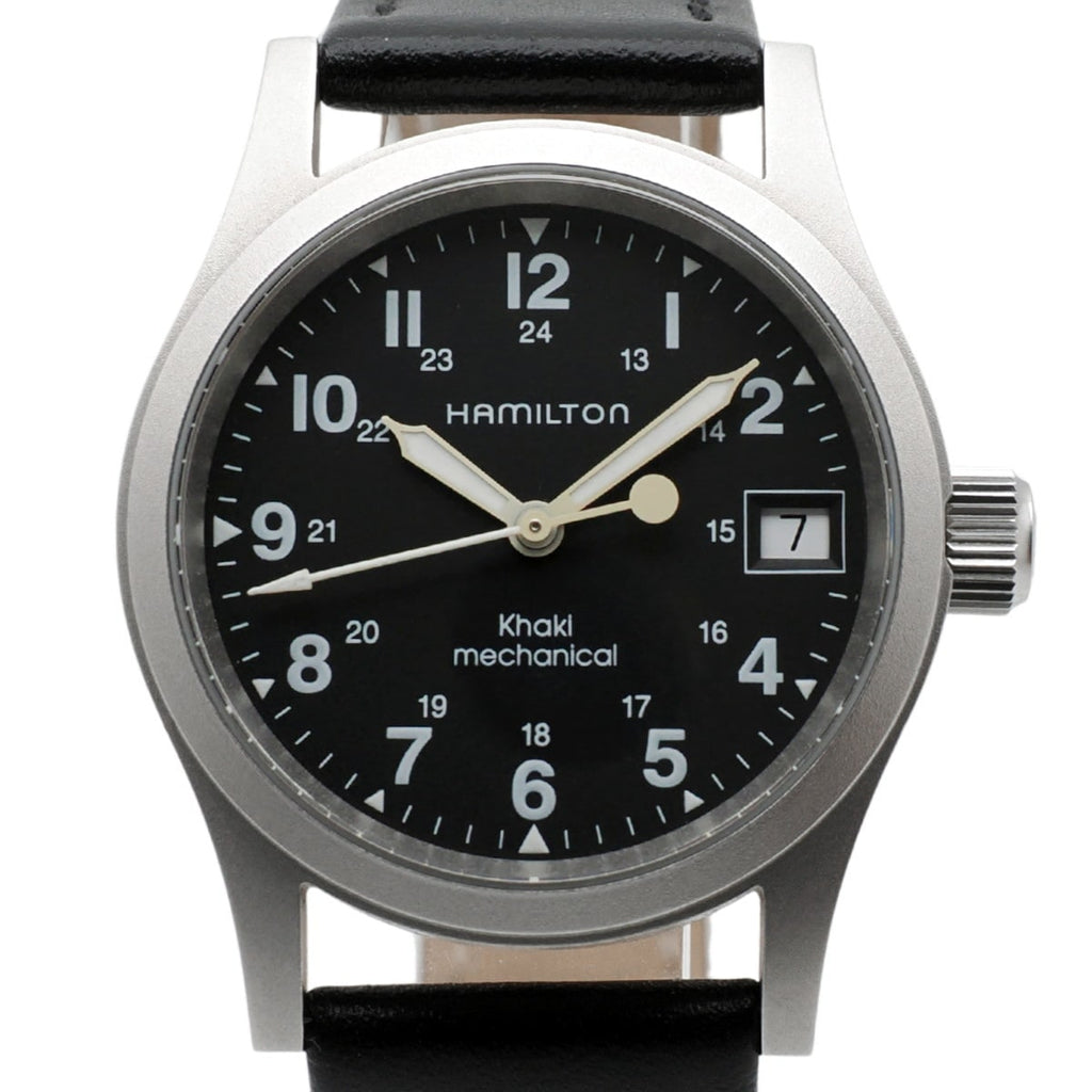 Hamilton Khaki Mechanical 33mm 000094 Black Dial Cal.2804-2 17 Jewels Hand-winding USED Hamilton