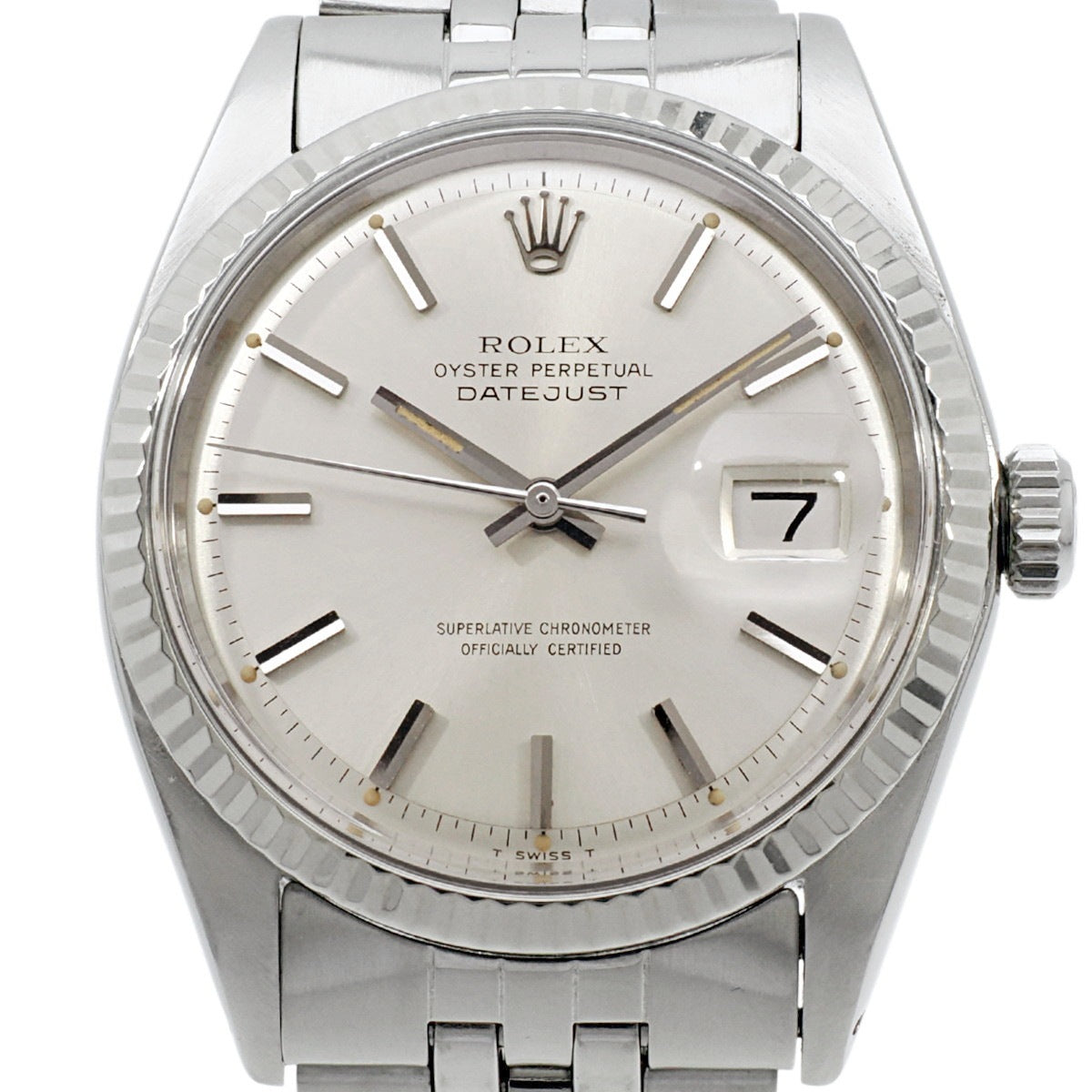 ロレックス デイトジャスト Ref.1601 純正ブレス Cal.1570 自動巻 OH済 1970年製 Rolex