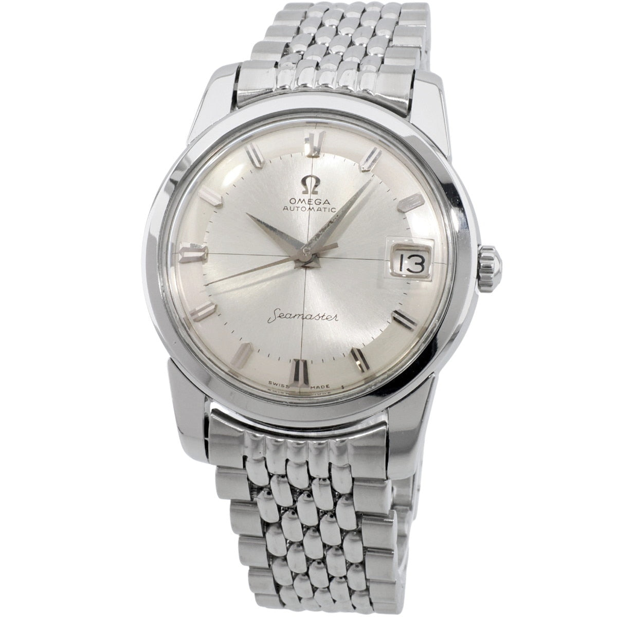 オメガ シーマスター 166.009 クロスライン 純正ブレスレット Cal.562 自動巻 OH済 1963年製