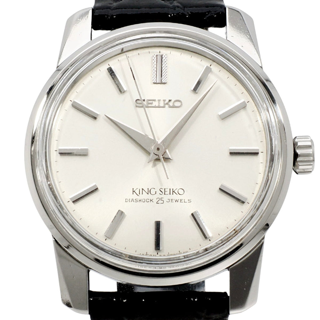 King Seiko Second Model Early Type 44-9990 Shield Medallion Original Crown Manual Winding Overhauled 1965 (Showa 40)