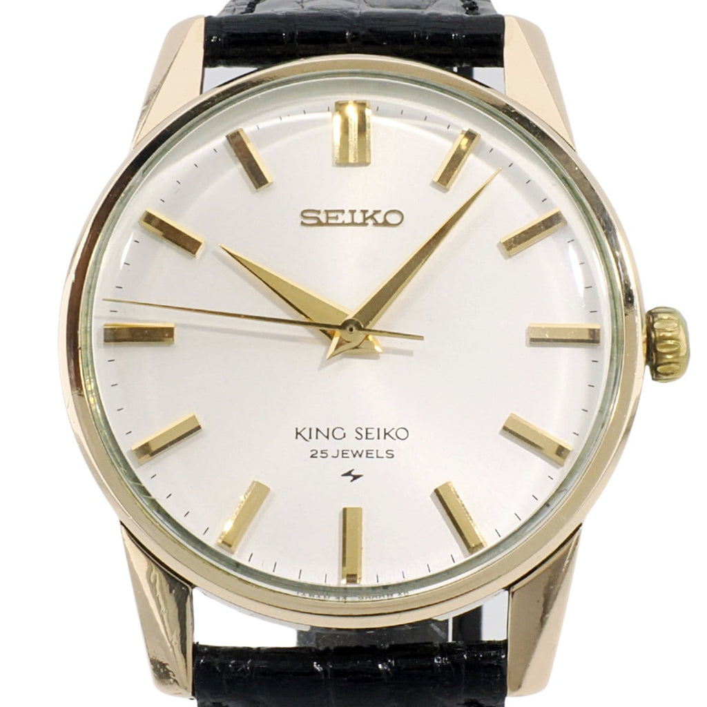 King Seiko Second Model Late 44-2000 Gold-filled Shield Medallion Cal.44A Hand-wound Overhauled Manufactured in 1967 (Showa 42)