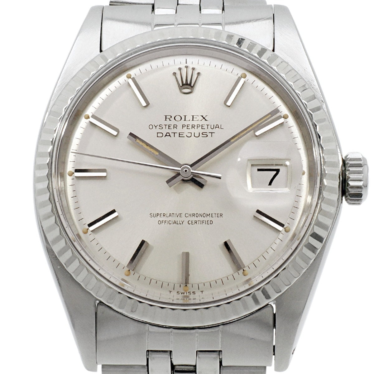 Rolex Datejust Ref. 1601, Silver Dial, Cal. 1570, Circa 1970, Automatic, Serviced, Original Jubilee Bracelet