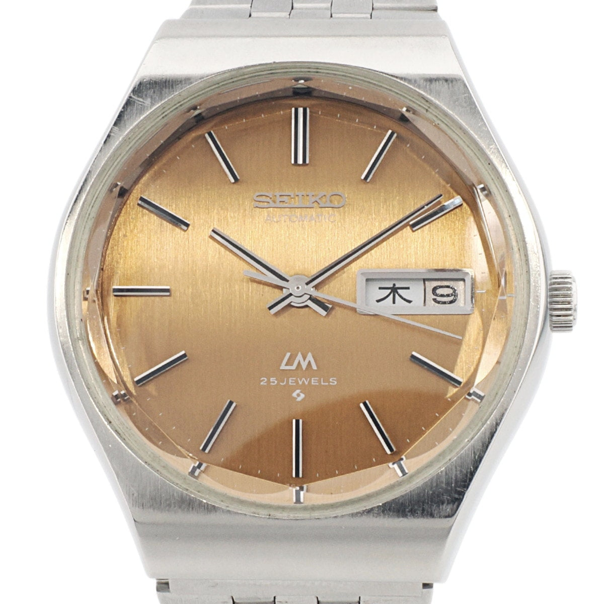 Seiko Lord Matic 5606-8100 Gold Dial Screw-back Automatic OH 1975