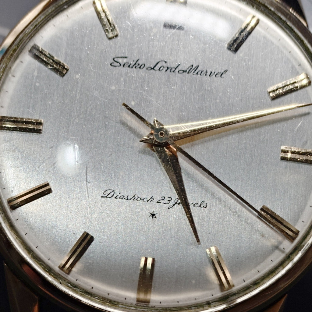 セイコー ロードマーベル 15023E 14金張り AD文字盤 23石 手巻 OH済 1963年製（昭和38年）
