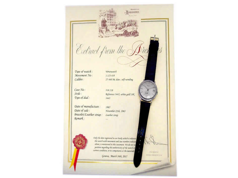 パテックフィリップ カラトラバ Ref.3445 WG 自動巻 OH済 1965年製 Patek Philippe