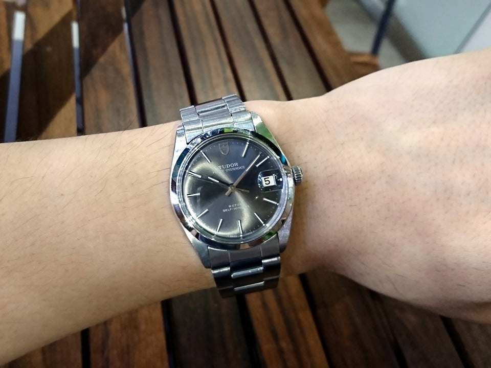 チュードル プリンス オイスターデイト 9050/0 自動巻 盾 リダンダイヤル OH済 1977年製 Tudor