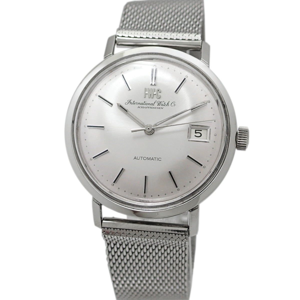 IWC Ref.1818 Cal.8541B 自動巻 OH済 純正メッシュブレス 1971年製 International Watch Co