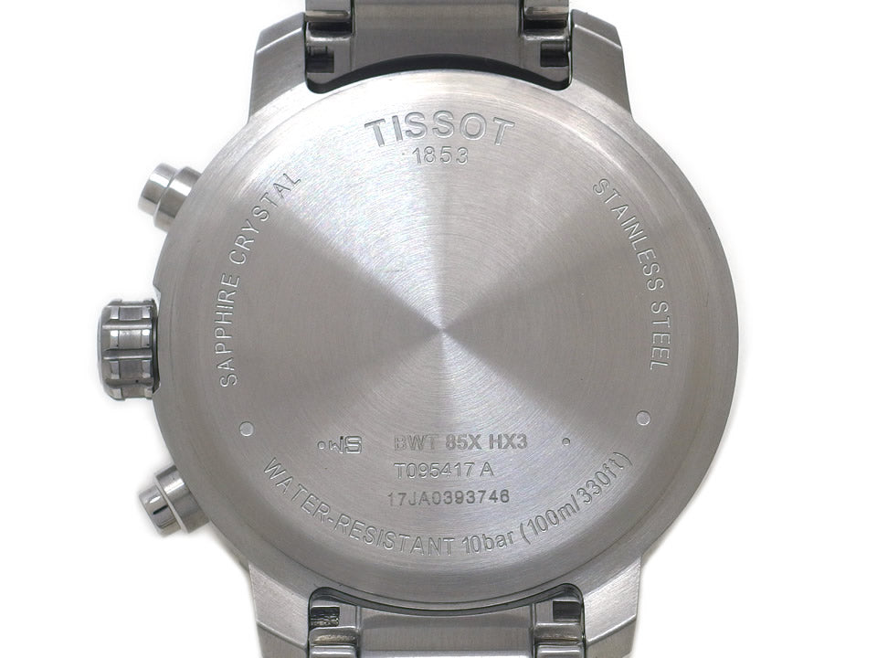 ティソ クイックスター クロノグラフ ネイビー T095417A クオーツ USED　TISSOT