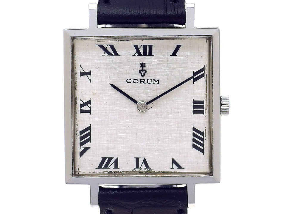 コルム スクエア Ref.57311 21石 Cal.7001 手巻き 純正尾錠付 OH済 1970年代