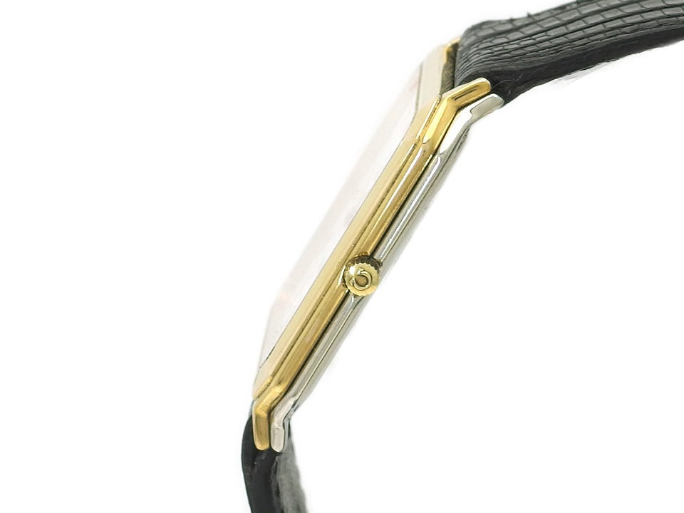 オメガ デヴィル Ref.195.0049 スクエアケース GP/SS Cal.1378 クオーツ 1990年代 USED Omega
